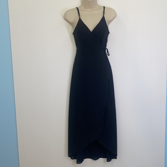 Show Me Your MuMu - Meghan Wrap Dress In Black Size Small - Picture 3 of 14